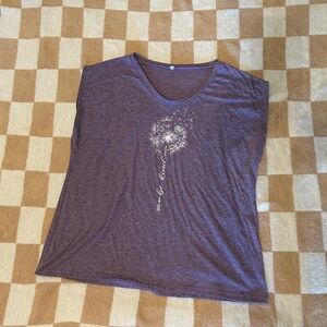 Purple Graphic Women's Top